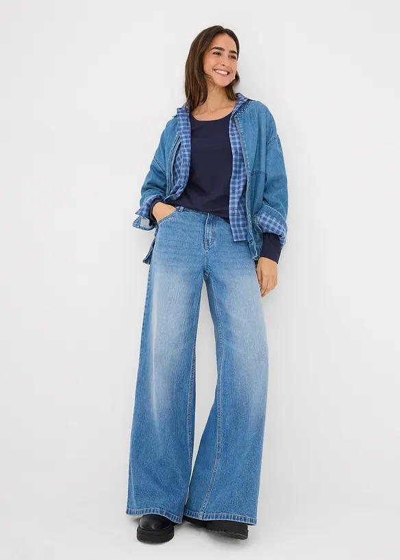 Lot de 2 T-shirts manches longues, bonprix