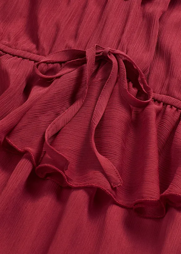 Robe trapèze en crêpe, bonprix