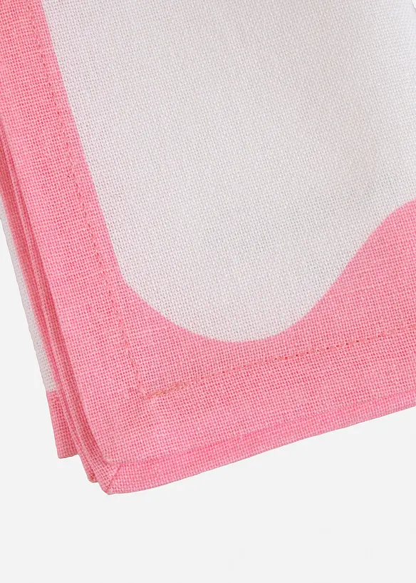 Lot de 2 serviettes de table en coton avec bordure contrastante, bonprix