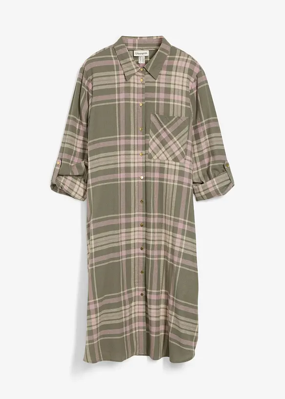 Robe-chemise 100% coton, bonprix