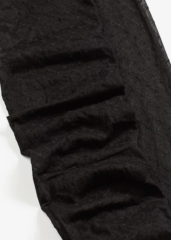 Collant 30den avec motif résille à pois, bonprix