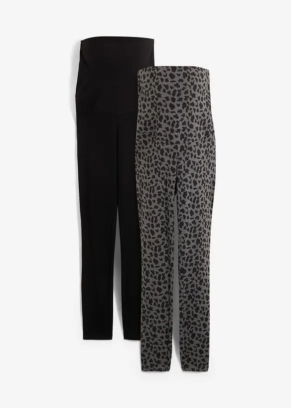 Lot de 2 leggings de grossesse, bonprix