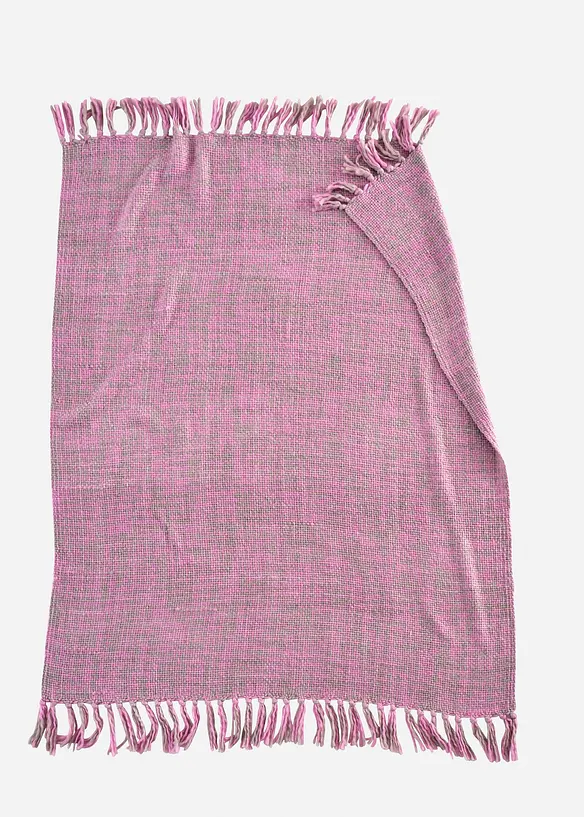 Plaid chaud avec des franges, bonprix