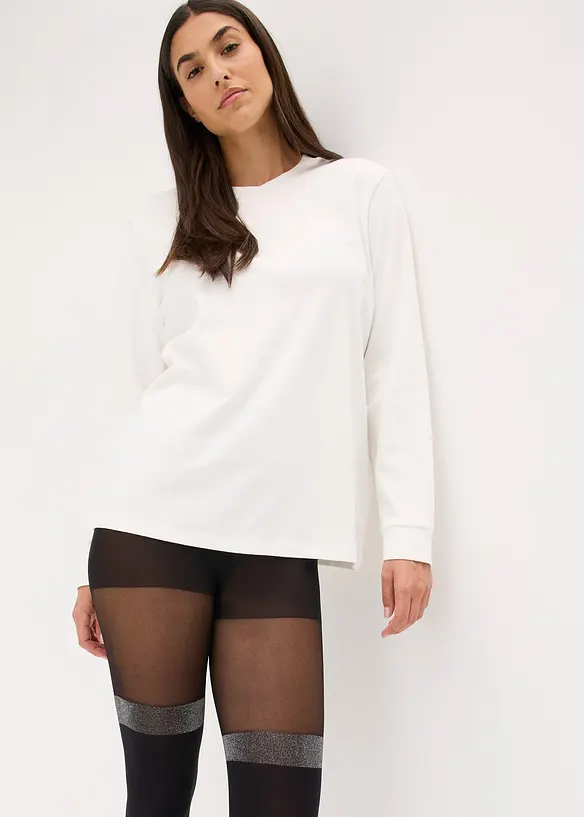 Collant 70den effet faux bas, avec bordure brillante, bonprix