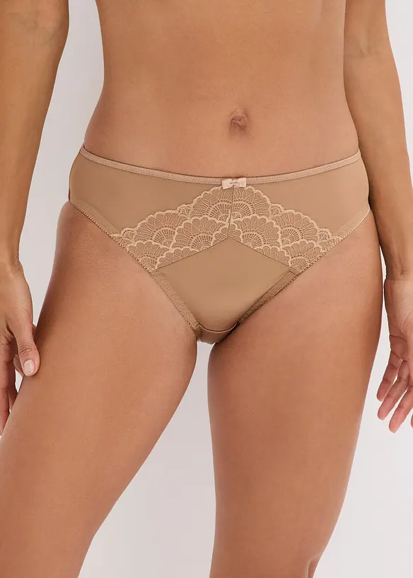 Lot de 2 slips avec effet brillant, bonprix