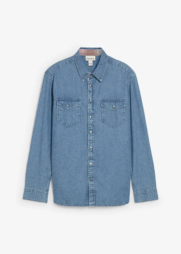Chemise en jean 100% coton, bonprix