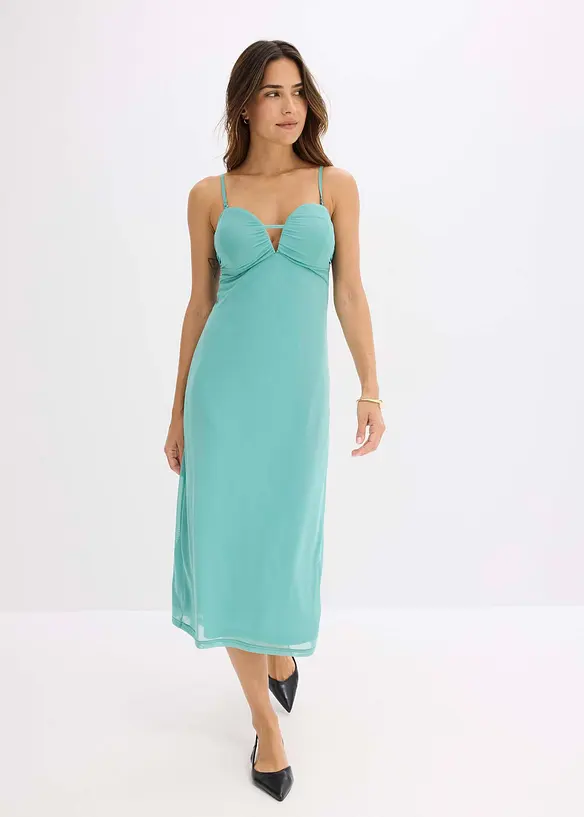 Robe longue au décolleté plongeant, bonprix