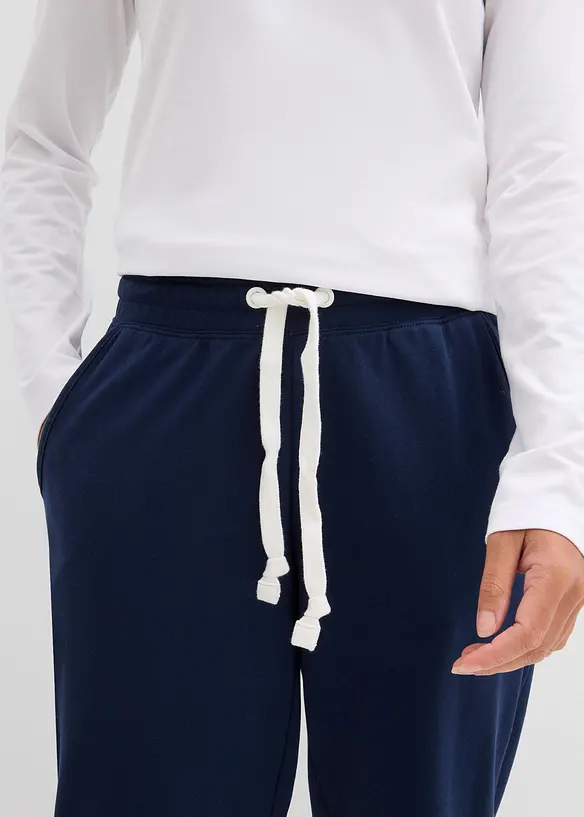 Pantalon en molleton, taille élastiquée, bonprix