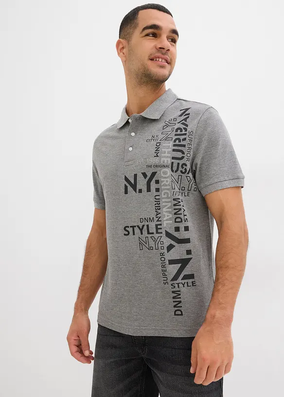 Polo Slim Fit en maille piquée 100% coton, bonprix