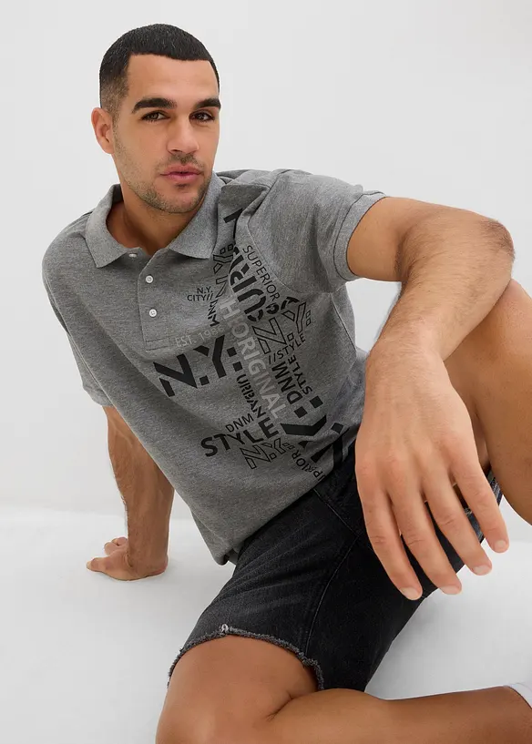 Polo Slim Fit en maille piquée 100% coton, bonprix