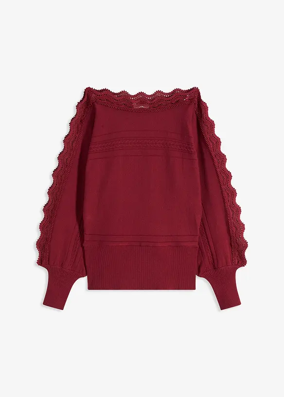 Pull fluide en fine maille de viscose m&eacute;lang&eacute;e, bonprix