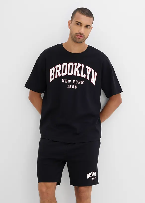 T-shirt et short en coton épais (ens. 2 pces), bonprix