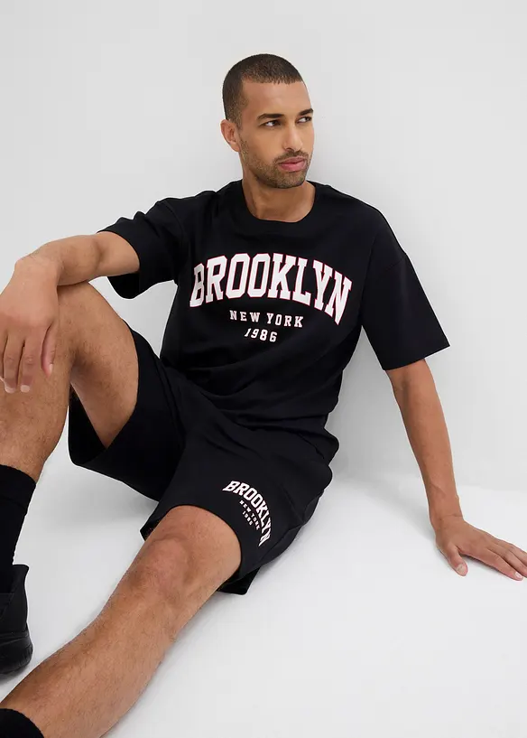 T-shirt et short en coton épais (ens. 2 pces), bonprix