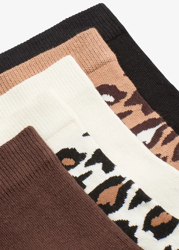 Lot de 8 paires de chaussettes mi-hautes coton majoritaire, bonprix