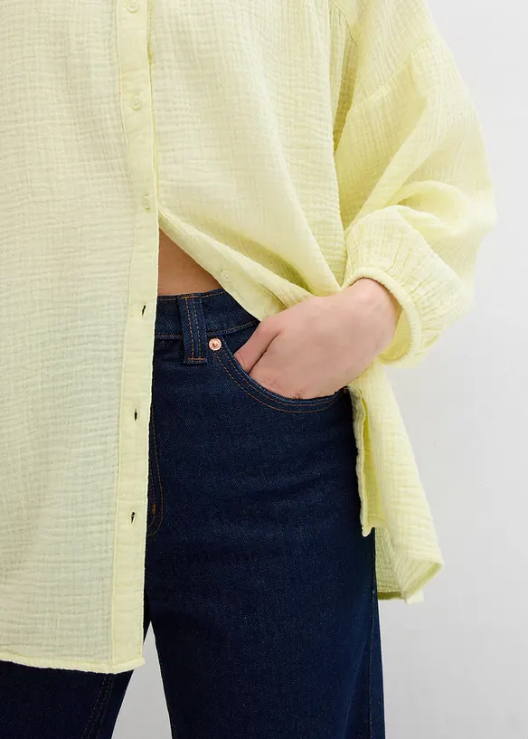 Chemisier oversize en gaze de coton, bonprix
