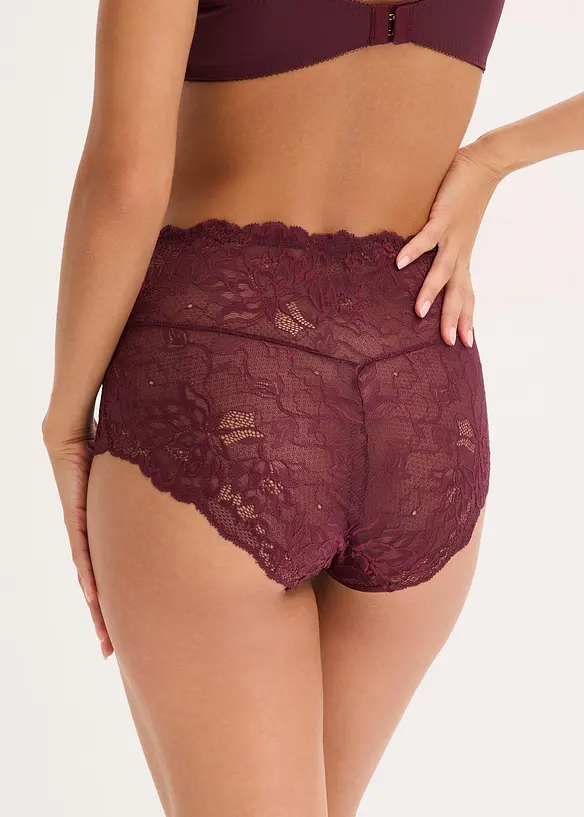 Culotte taille haute en dentelle, bonprix