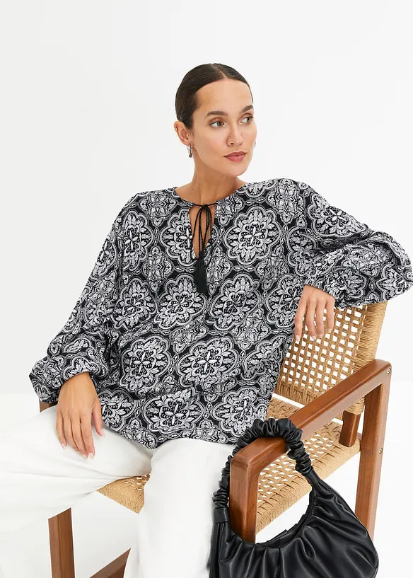 Blouse texturée, bonprix