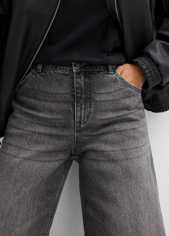 Jean large taille mi-haute, bonprix