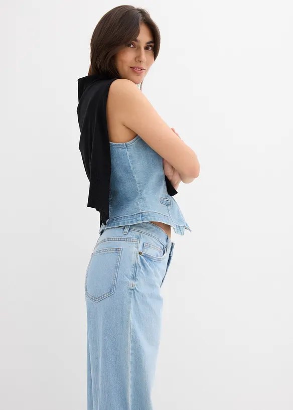 Jean large taille mi-haute, bonprix