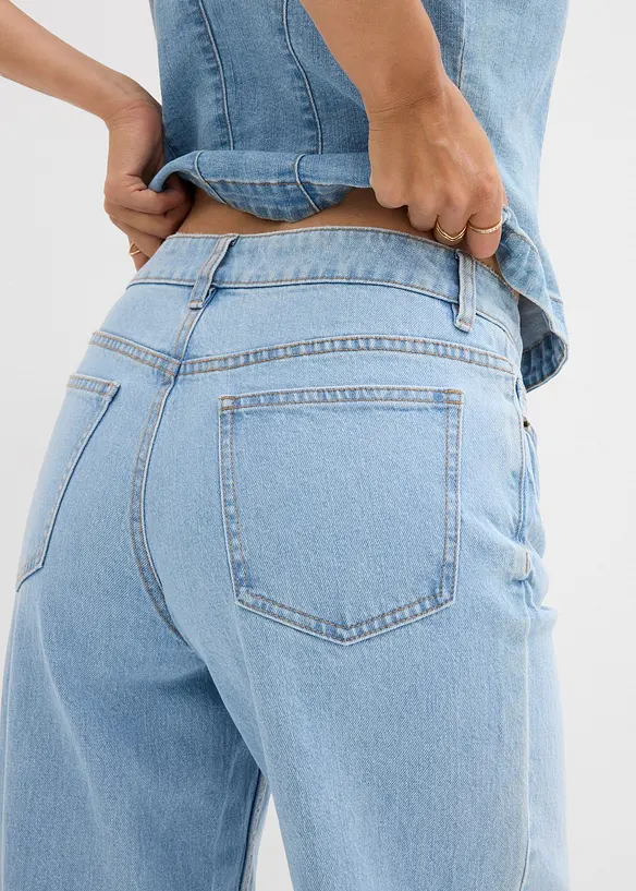 Jean large taille mi-haute, bonprix