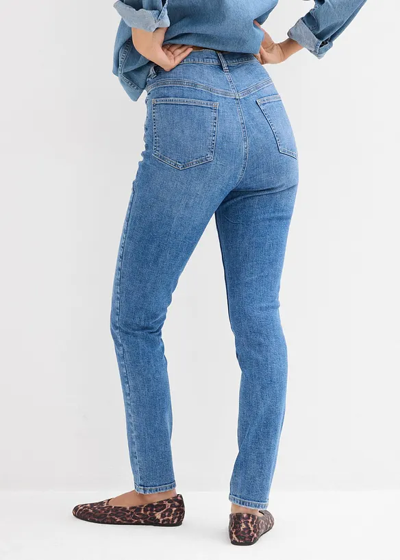 Jean skinny taille haute, cropped, bonprix