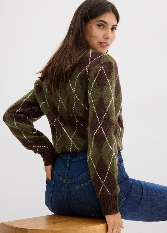 Jean skinny taille haute, cropped, bonprix