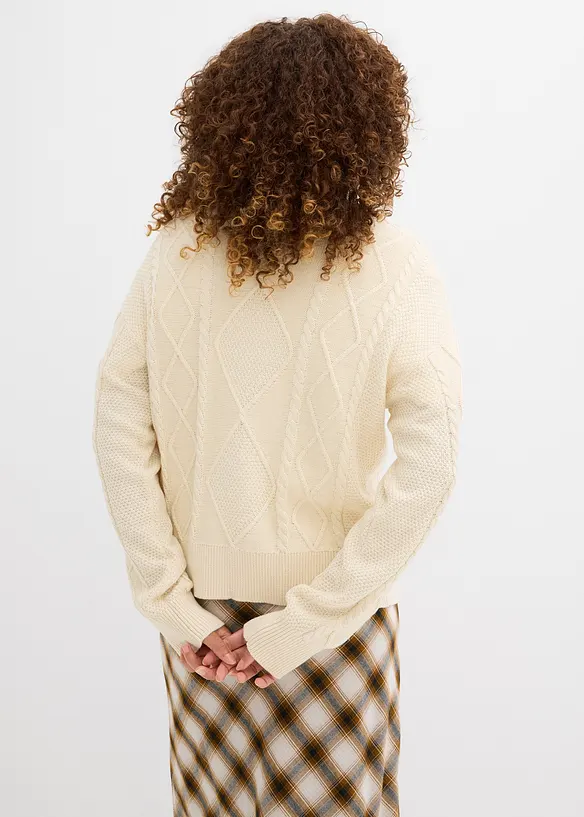 Gilet en maille à nouettes, bonprix