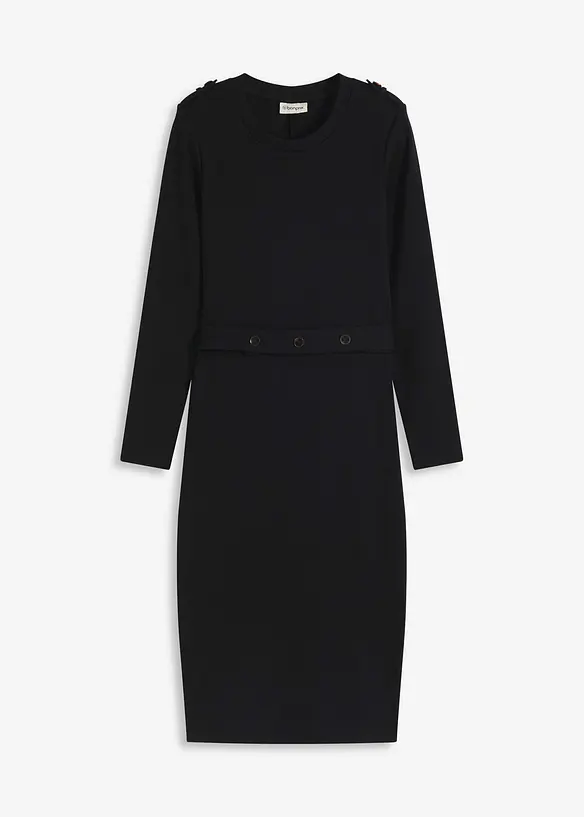 Robe midi en coton extensible, bonprix