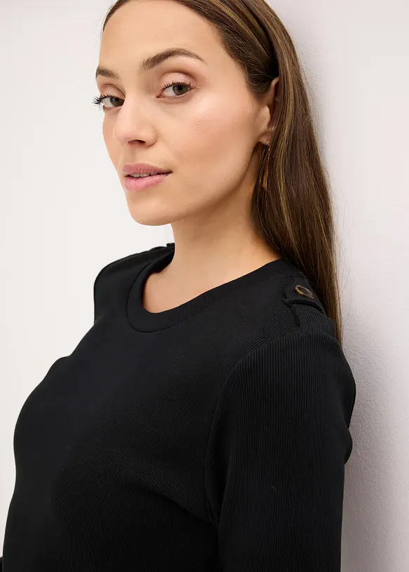 Robe midi en coton extensible, bonprix