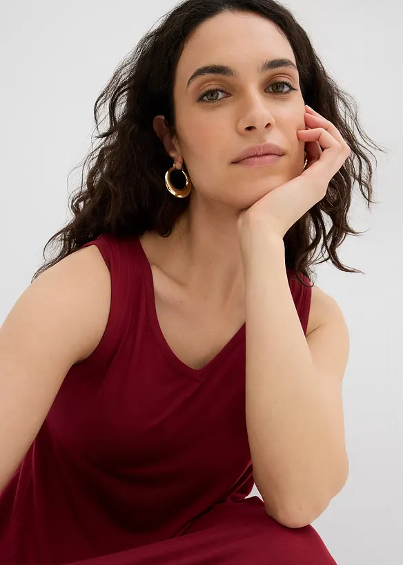 Robe longue en viscose, oversize, bonprix