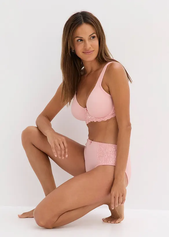 Lot de 2 slips Maxi avec dentelle, bonprix