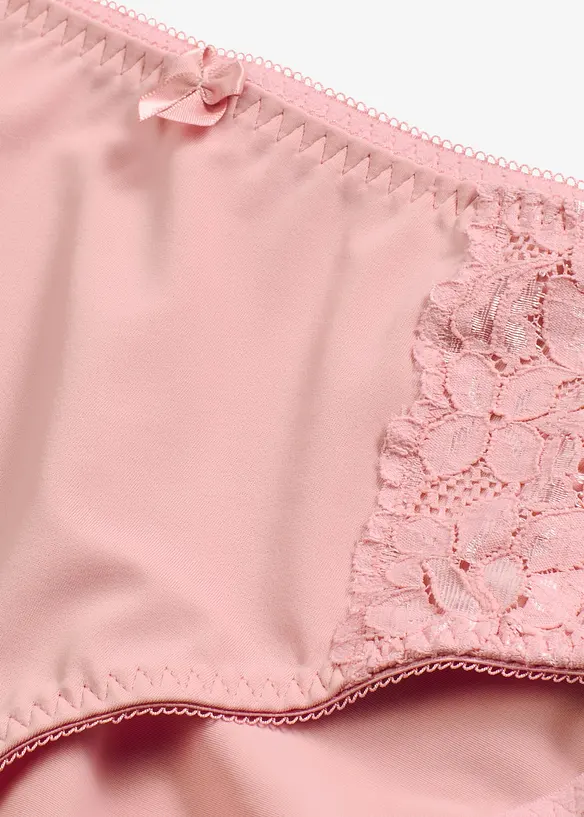 Lot de 2 slips Maxi avec dentelle, bonprix