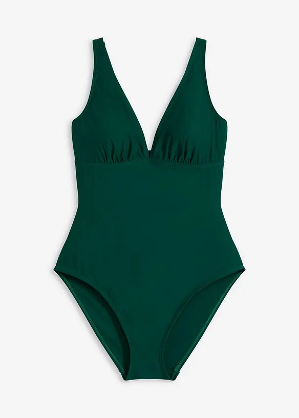 Maillot 1 pièce sculptant à décolleté plongeant, maintien modéré, bonprix