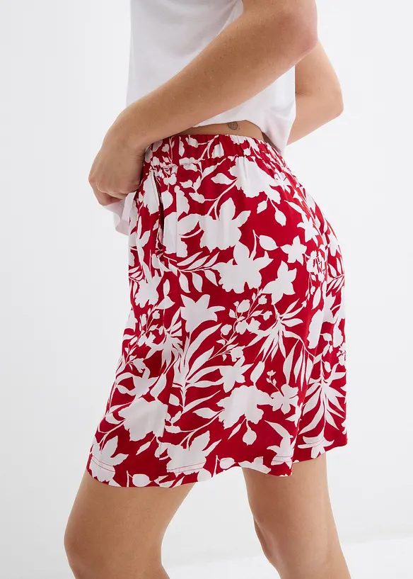 Short ample en viscose avec taille haute élastiquée, bonprix
