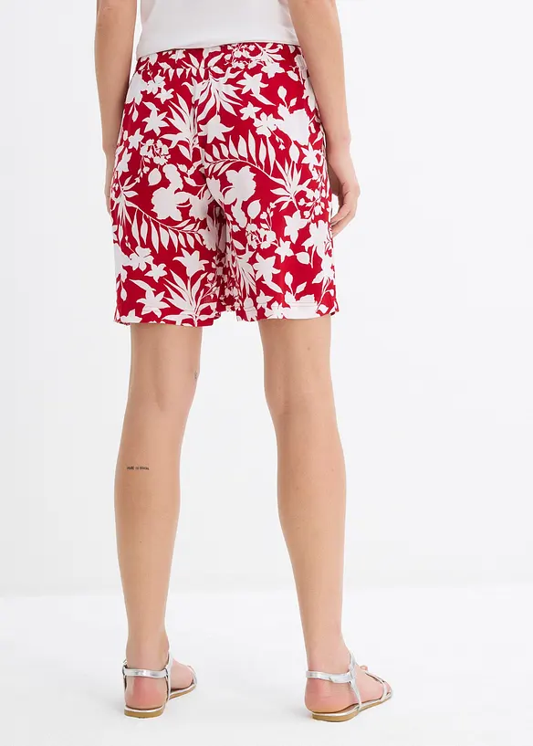 Short ample en viscose avec taille haute élastiquée, bonprix