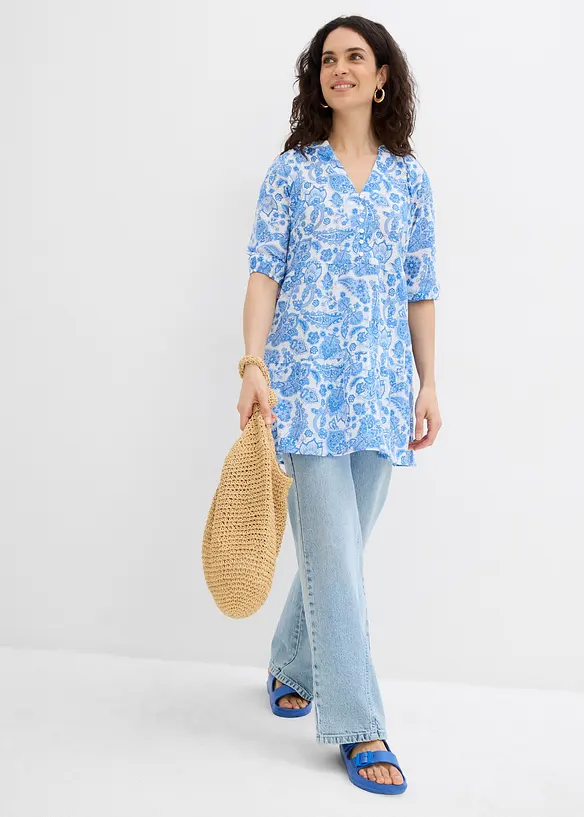 Tunique longue 100% coton, bonprix