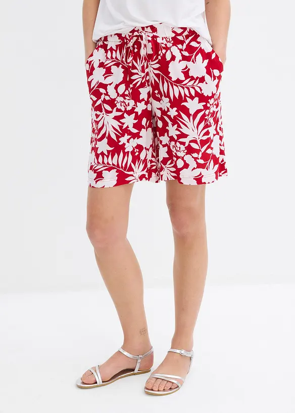 Short ample en viscose avec taille haute élastiquée, bonprix