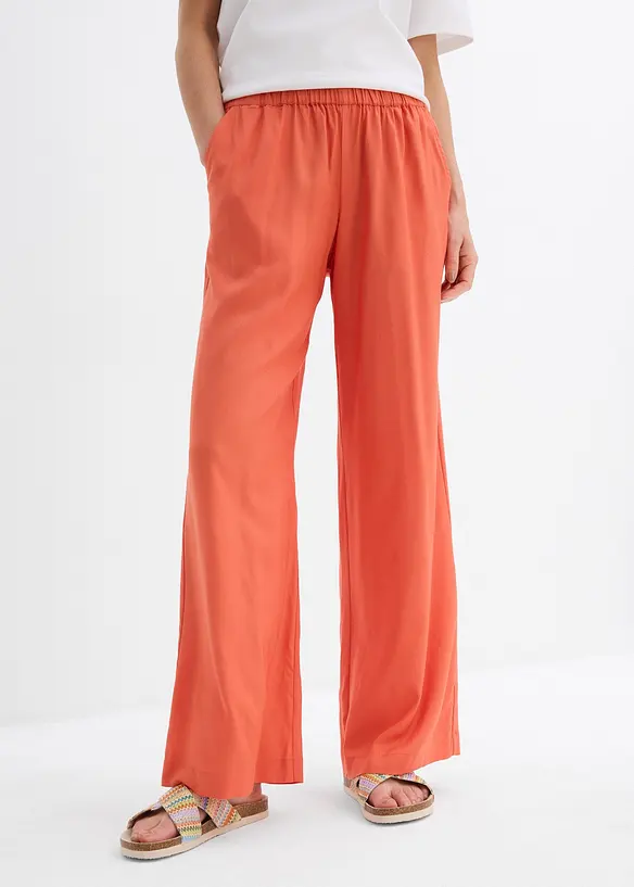 Pantalon palazzo à ceinture élastiquée, bonprix