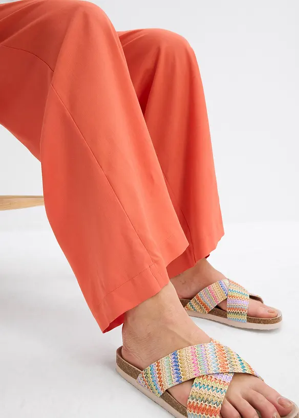 Pantalon palazzo à ceinture élastiquée, bonprix