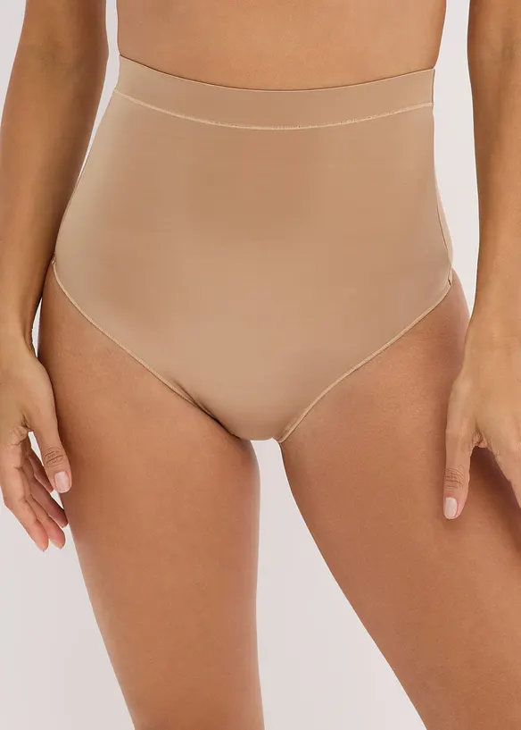 Lot de 2 strings sculptants en matière brillante, maintien léger, bonprix