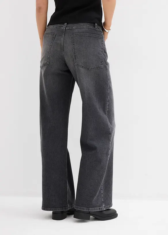 Jean large taille haute, bonprix