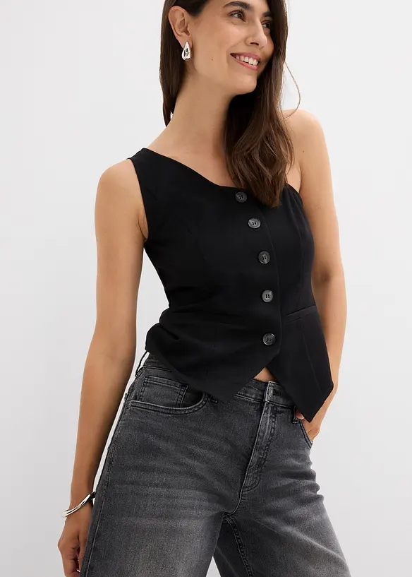 Jean large taille haute, bonprix