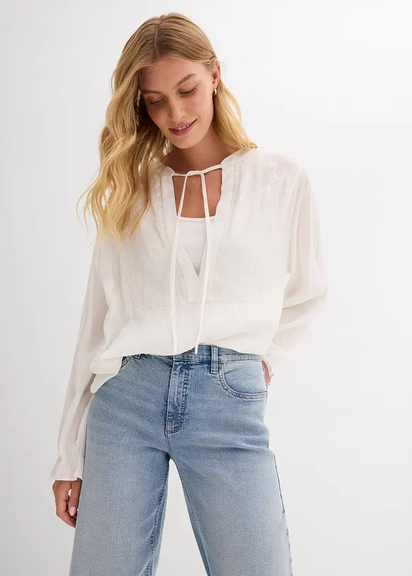 Jean large taille haute, bonprix