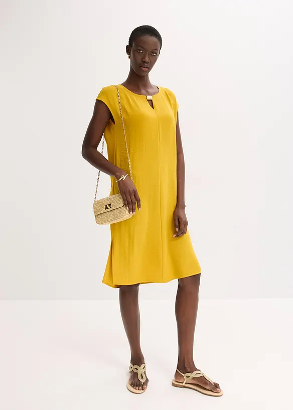 Robe en matière texturée, bonprix