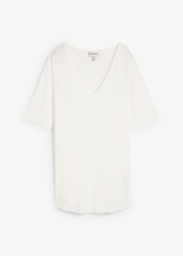 T-shirt long en viscose douce, bonprix