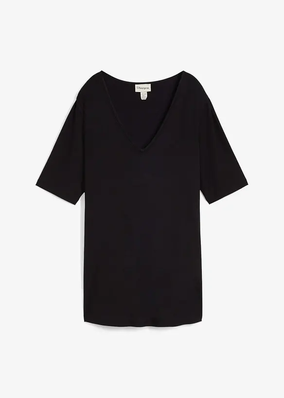 T-shirt long en viscose douce, bonprix