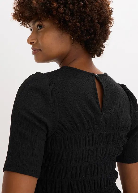 T-shirt avec smocks, bonprix