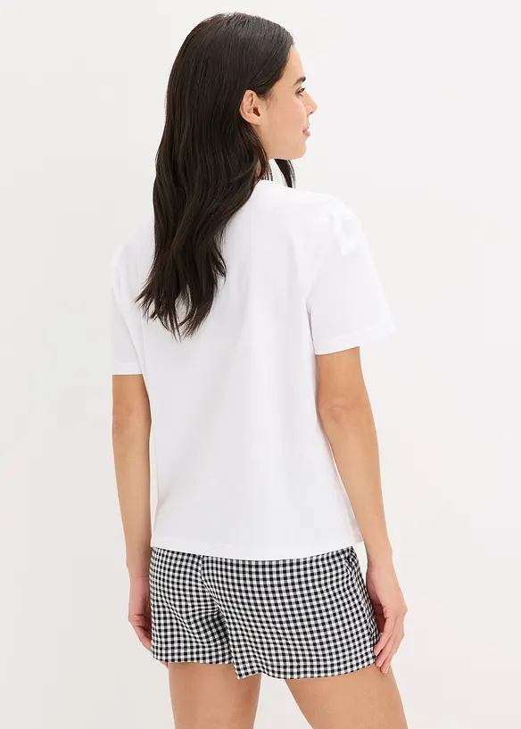 Pyjashort avec short tissé, bonprix