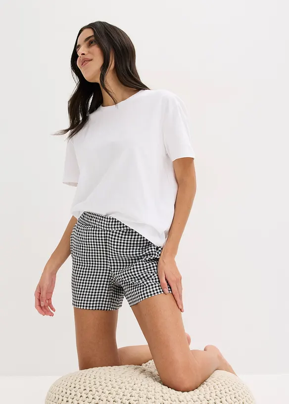 Pyjashort avec short tissé, bonprix