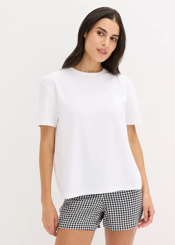 Pyjashort avec short tissé, bonprix